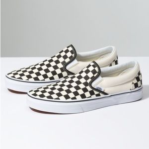 Checkered Slip On Vans
